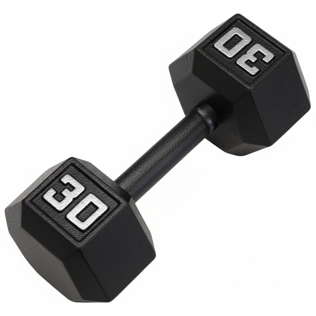 Gronk Cast Hex Dumbbell - Black