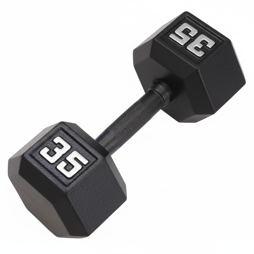 Gronk Cast Hex Dumbbell - Black