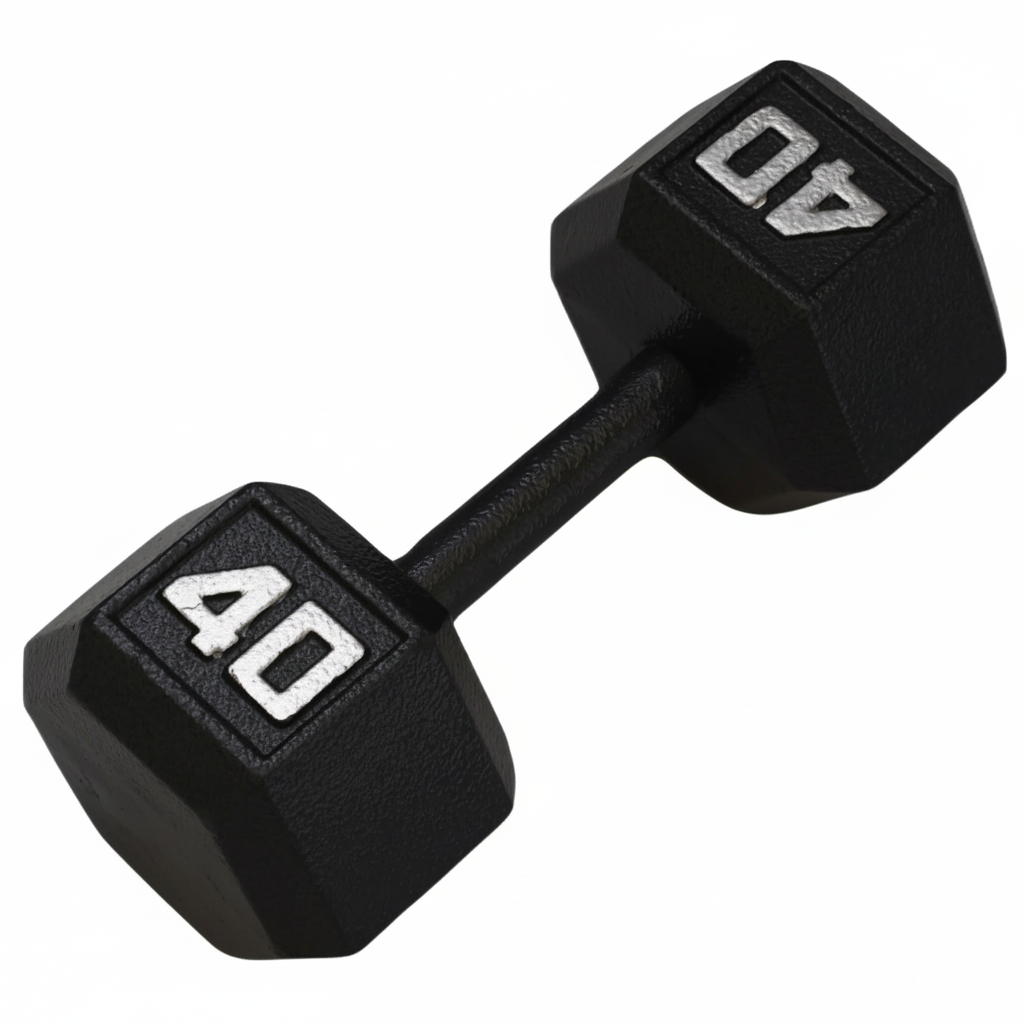 Gronk Cast Hex Dumbbell - Black