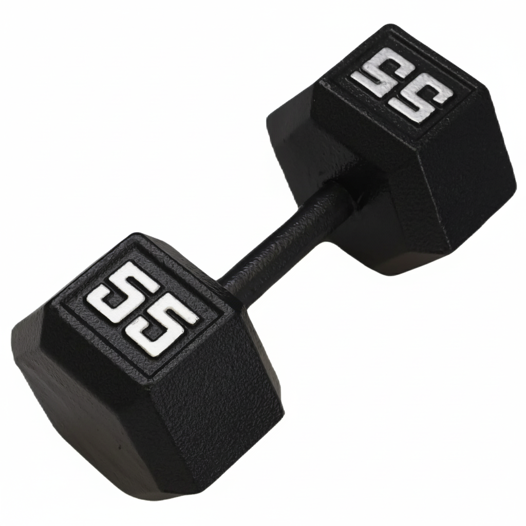Gronk Cast Hex Dumbbell - Black