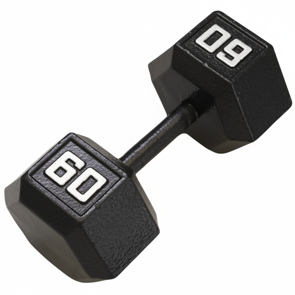 Gronk Cast Hex Dumbbell - Black