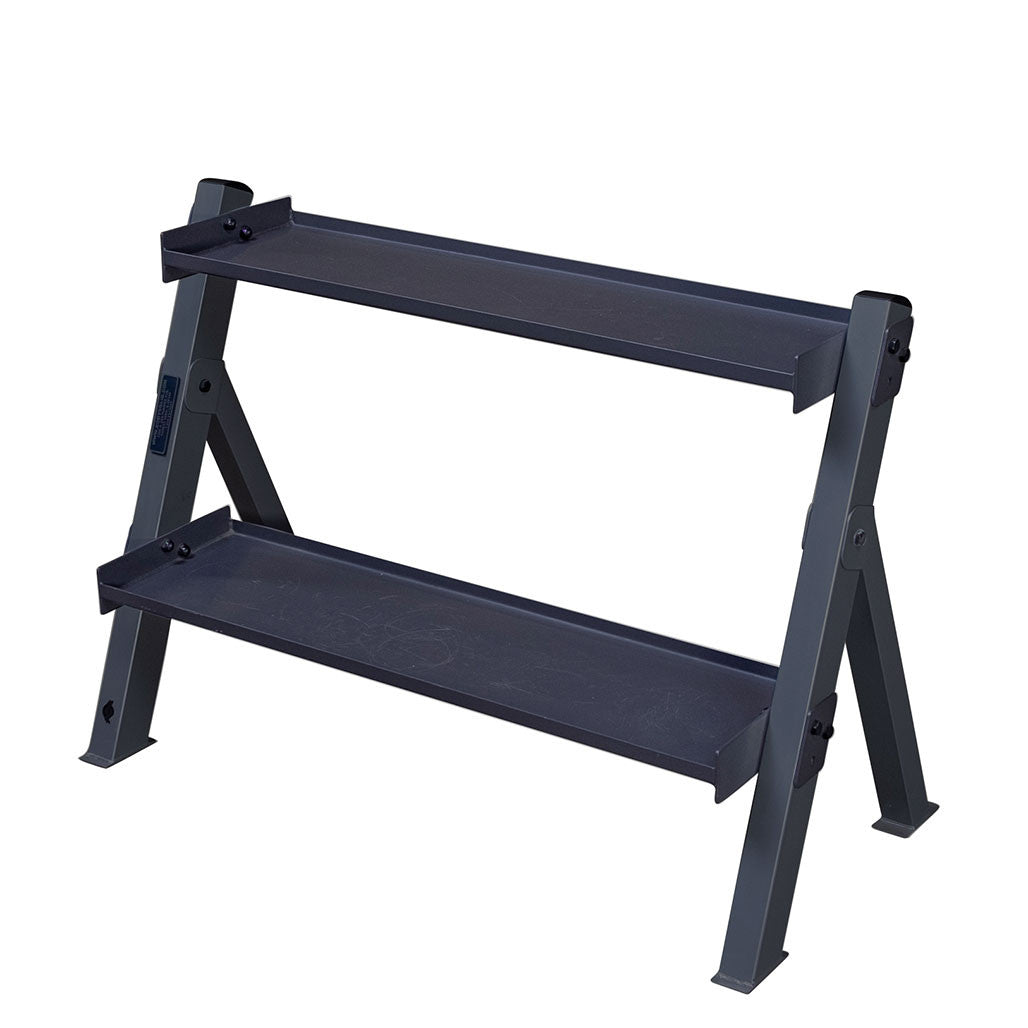 Body Solid GDKR100B Adjustable Dumbbell and Kettlebell Rack - Discontinued