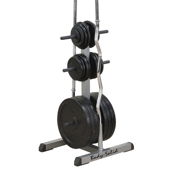 Body-Solid Standard Plate Tree & Bar Holder Body Solid Dumbell racks, power block stand, plate and bar storage, kettlebell racks, ball racks GSWT_Hero01_1500__78962_720x_4dee10d9-e517-43f0-a0cc-b6bff1827a23