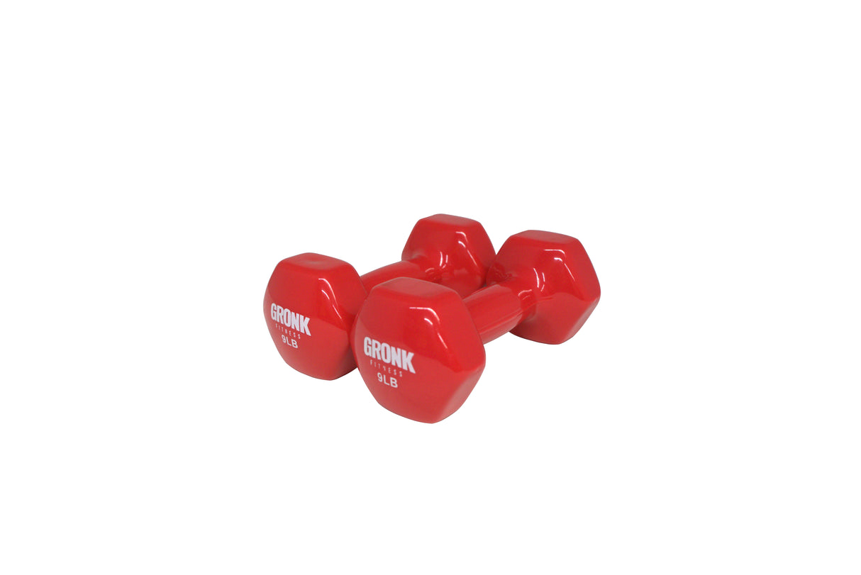 Gronk Fitness Vinyl Hex Dumbbells
