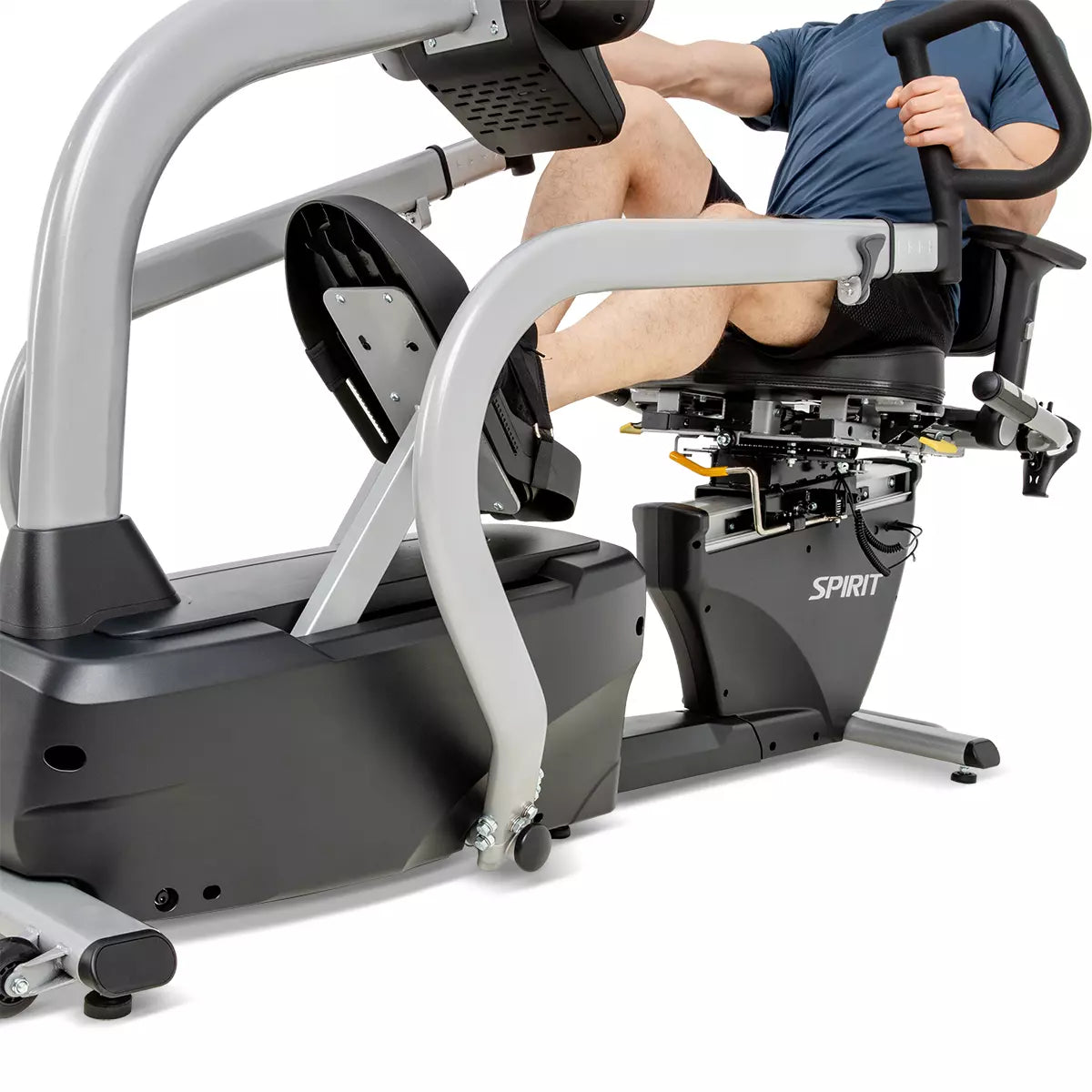 Spirit Fitness CRS800S Recumbent Stepper w/ Swivel Seat - Discontinued Spirit Steppers, recumbent steppers, Heavy , commercial l-f_3-4_bottom__jpg_56db6276-02b7-4090-9cdf-79d8d83b8612