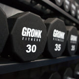 Gronk Fitness 10 sided Urethane Dumbbells (5lb-100lb) Set