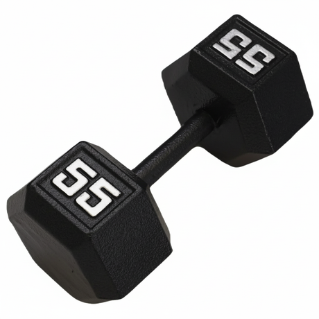 Gronk Cast Hex Dumbbell - Black