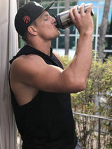 Ice Shaker w/ G&G Logo and Black Bands, 26oz