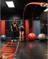 Inertia Wave - Dynamic Rubber Battle Ropes | Blue Inertia Wave Agility and Speed; jump ropes, climbing and battle ropes, ladders, sled, interval timer 61iM3kwv9ML._AC_SL1200_50c19fb2-b612-4c43-a9f7-65dd49cab8ac