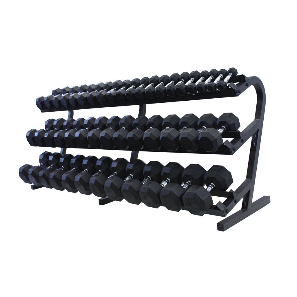 Troy 3 Tier Dumbbell Rack, Holds 5-100lbs