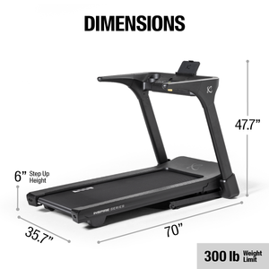 Inspire T4 Folding Treadmill with Tablet Holder