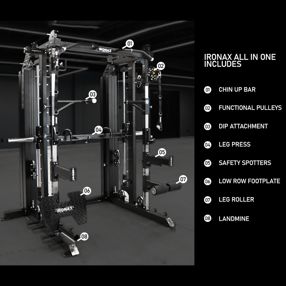 IRONAX - All-in-One Trainer Ironax Home Gym, labor intensive installation ironax-allinone_final-00