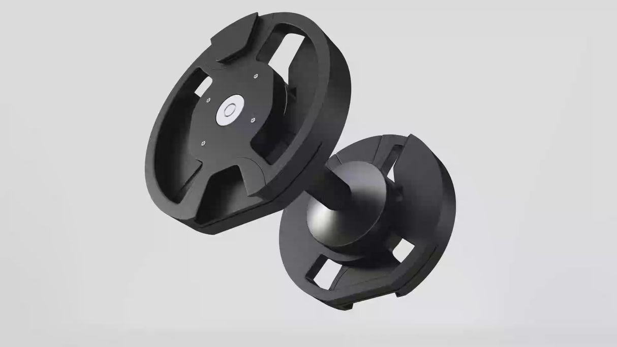 NÜOBELL 80lb adjustable dumbbell | Matte Black, classic black, ash 