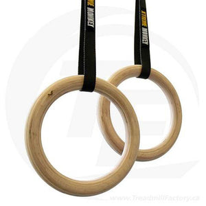 Natural Wooden Gym Rings