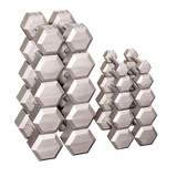 Body-Solid Iron Hex Standard Dumbbell Gray