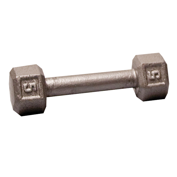 Body-Solid Iron Hex Standard Dumbbell Gray