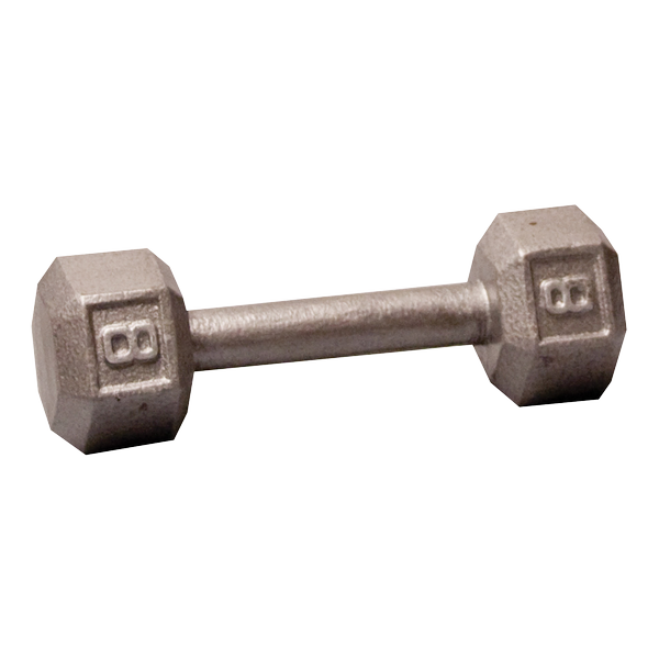 Body-Solid Iron Hex Standard Dumbbell Gray
