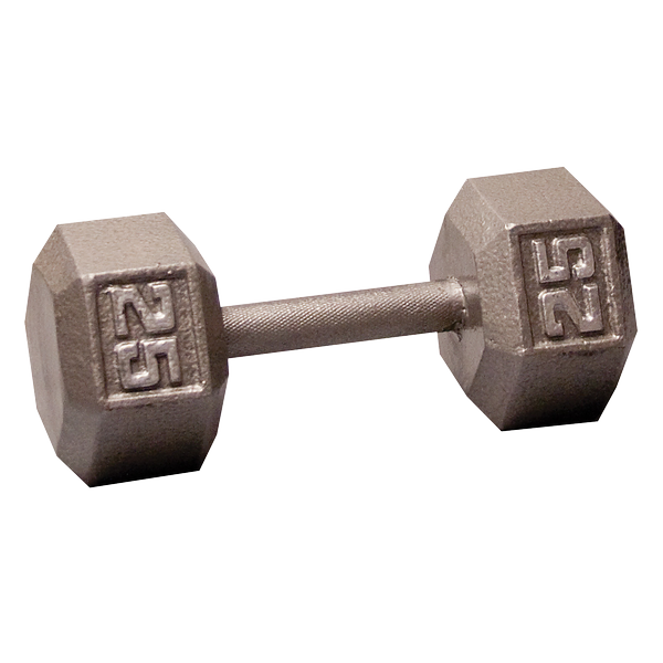Body-Solid Iron Hex Standard Dumbbell Gray