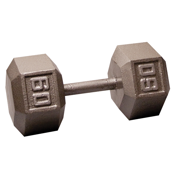 Body-Solid Iron Hex Standard Dumbbell Gray