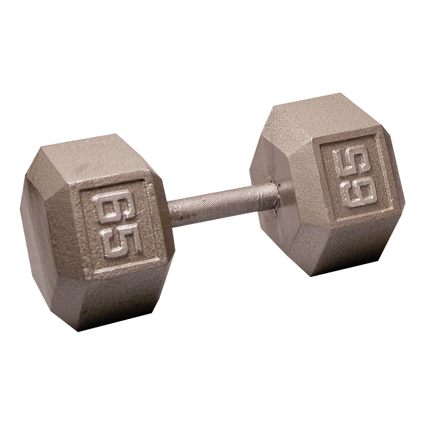 Body-Solid Iron Hex Standard Dumbbell Gray