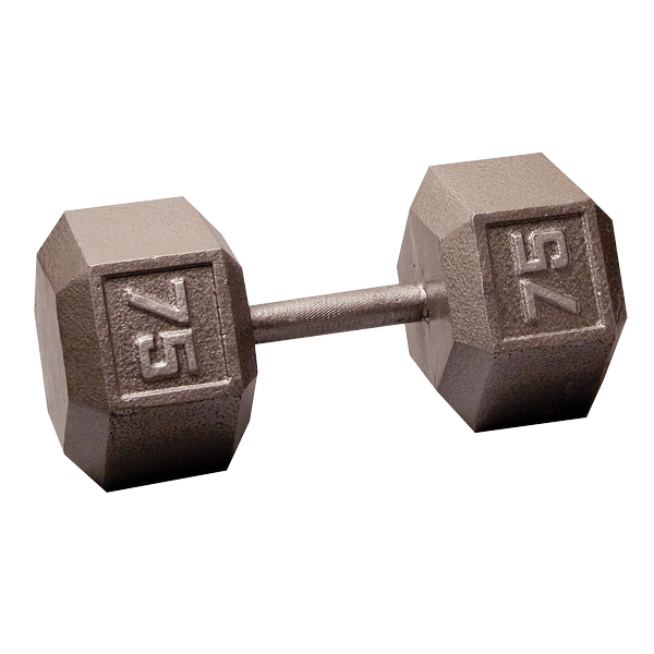 Body-Solid Iron Hex Standard Dumbbell Gray
