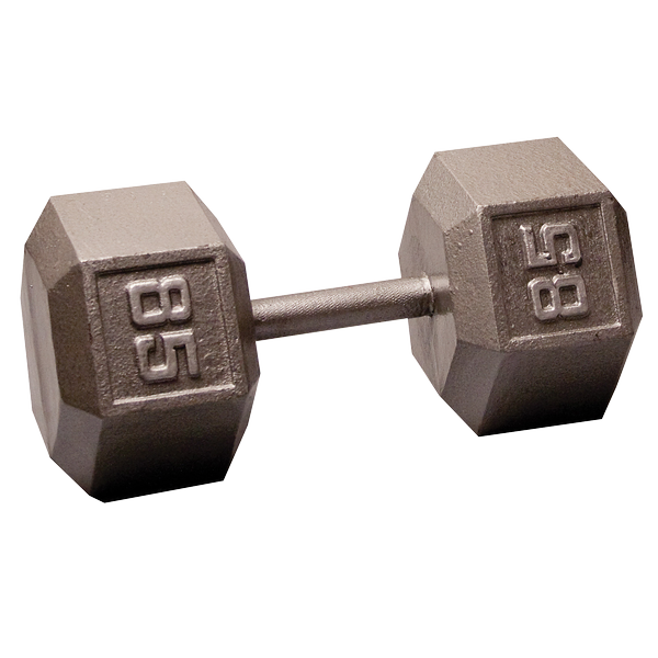 Body-Solid Iron Hex Standard Dumbbell Gray