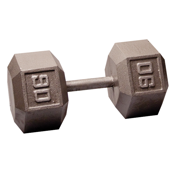 Body-Solid Iron Hex Standard Dumbbell Gray