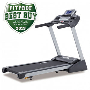 best buy folding treadmill spirit fitness XT 185 The XT185 from Spirit is their entry level treadmill. It is as dependable as their other models, but with a few less programs and features. It will satisfy individuals that thrive on minimal programming and the desire for simplicity to initiate their walk/hike. Easy to understand command prompts or the ability to just press start to begin your journey are attributes of this model.